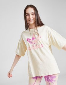 adidas Originals Girls' Palm Large Logo T-Shirt Junior