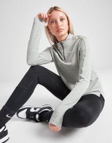 Nike Girls' Fitness Langarm Oberteil mit Halbreißverschluss Kinder