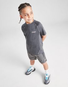 Berghaus All Over Print Grid T-Shirt/Shorts Set Children