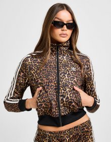 adidas Originals Firebird All Over Leopard Print Trainingsoberteil