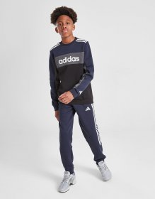 adidas Badge Of Sport Colour Block Tracksuit Junior