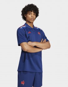 adidas Frankreich Rugby Supporter Polo Heimshirt