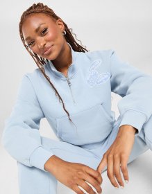 MERCIER OG Badge Washed Sweatshirt mit Viertelreißverschluss