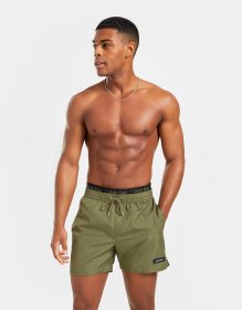 Calvin Klein Swim Double Waistband Badehose Herren
