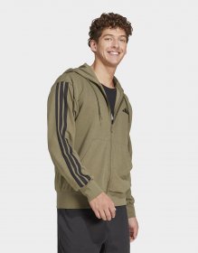 adidas Essentials 3-Streifen French Terry Kapuzenjacke