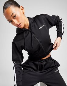 McKenzie Poly Crop Full Zip Hoodie