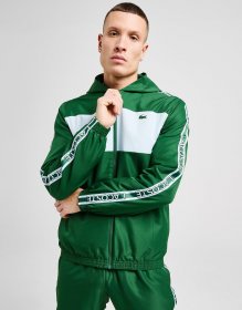Lacoste Colour Block Taffeta Full Zip Hoodie