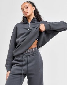 Nike Graphic Swoosh Oversized 1/4 Zip Top