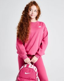 Nike Girls' Club Fleece Crew Sweatshirt Junior