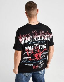 True Religion Multi Logo Back T-Shirt