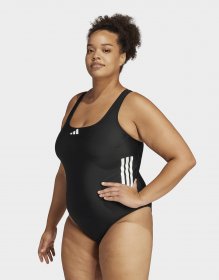 adidas 3-Streifen C-Back Badeanzug – Große Größen