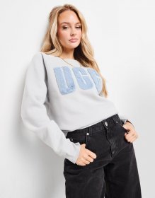 UGG Fuzzy Logo Crew Sweatshirt
