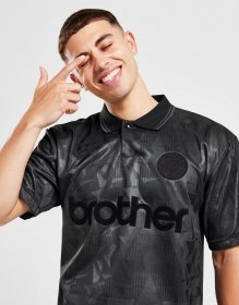 Score Draw Manchester City FC 1990 Black Out Retro Shirt Herren