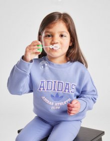 adidas Originals Girls' Varsity Crew Sweatshirt/Leggings Set Babys