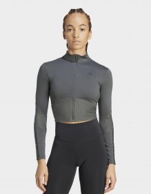 adidas Hyperglam Rib Zip Thru Cover Up