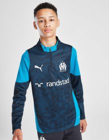 PUMA Olympique Marseille 1/4 Zip Trainingsoberteil Kinder