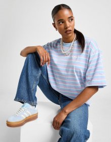 adidas Originals Stripe Oversized Boyfriend T-Shirt