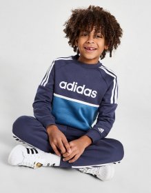 adidas Linear Colour Block Crew Trainingsanzug Kleinkinder