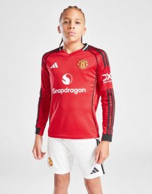 adidas Manchester United FC 2025/26 Long Sleeve Heim Shirt Kinder