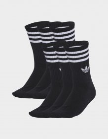 adidas 3-Streifen Crew Socken, 6 Paar