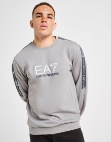 EA7 Emporio Armani Tape Large Logo Crew Sweatshirt