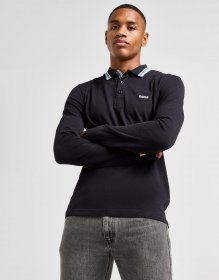 BOSS Plisy Langarm Poloshirt