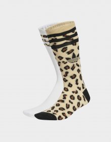 adidas Leopard Crew Socken, 2 Paar Leopard Print