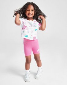 Nike Girls' All Over Print T-Shirt/Shorts Set Infant