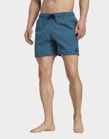 adidas Seersucker Gestreifte Badeshorts 5 Zoll
