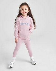 New Balance Girls' Arch Logo Hoodie/Leggings Set Infant