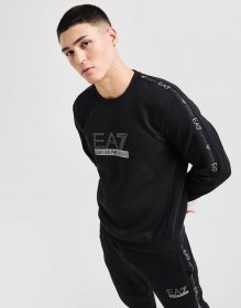 EA7 Emporio Armani Tape Large Logo Crew Sweatshirt