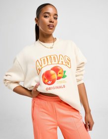 adidas Originals Peach Graphic Crew Sweatshirt