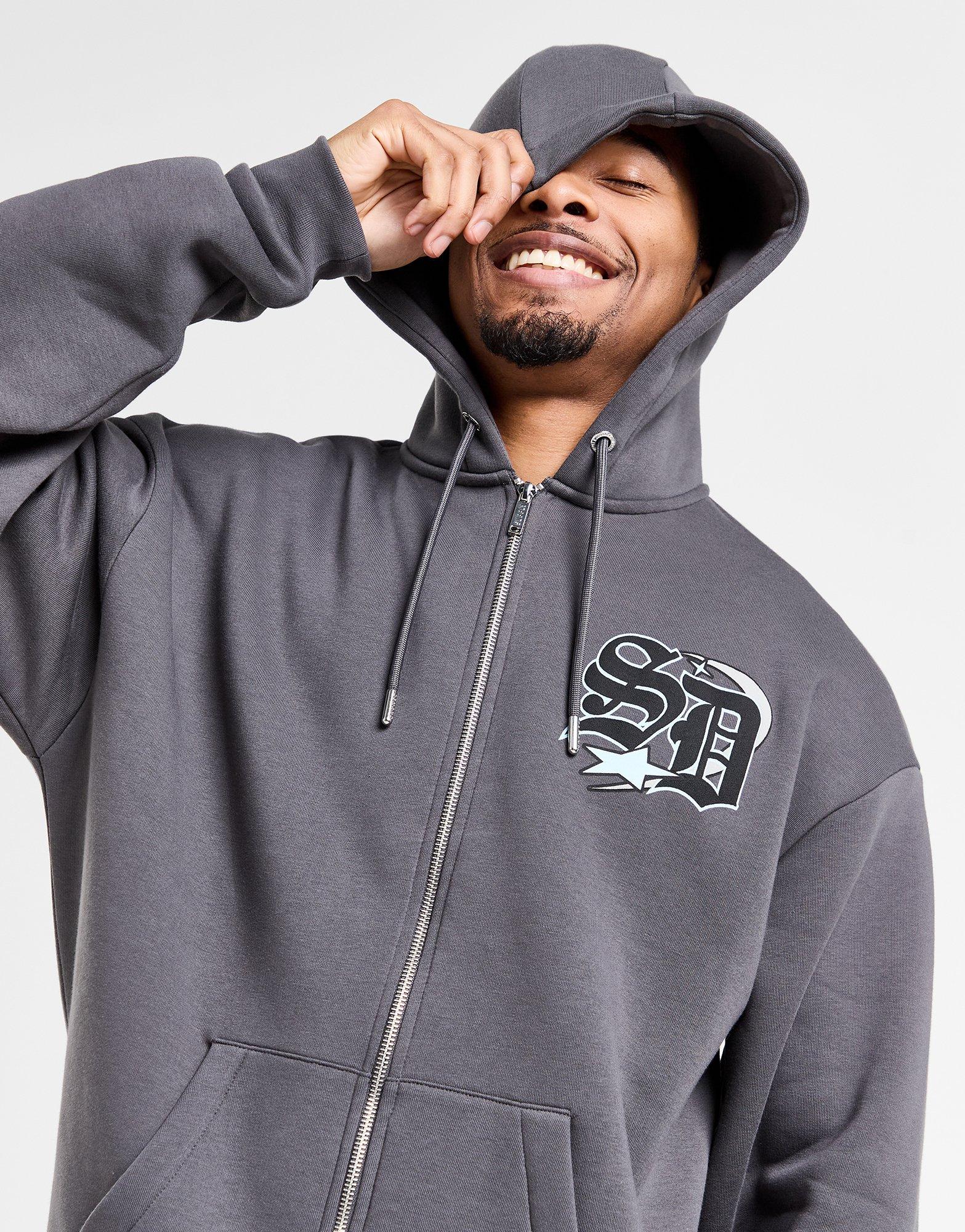 Supply & Demand Darted Hoodie mit durchgehendem Reißverschluss