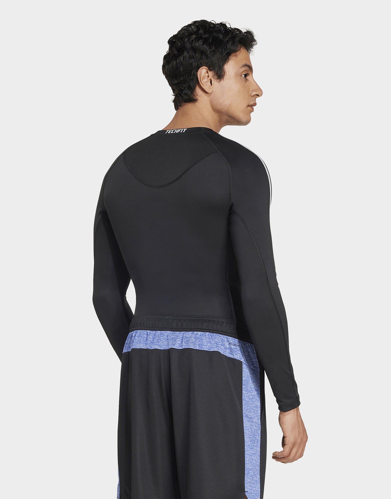 adidas TECHFIT Compression Training 3-Streifen Longsleeve