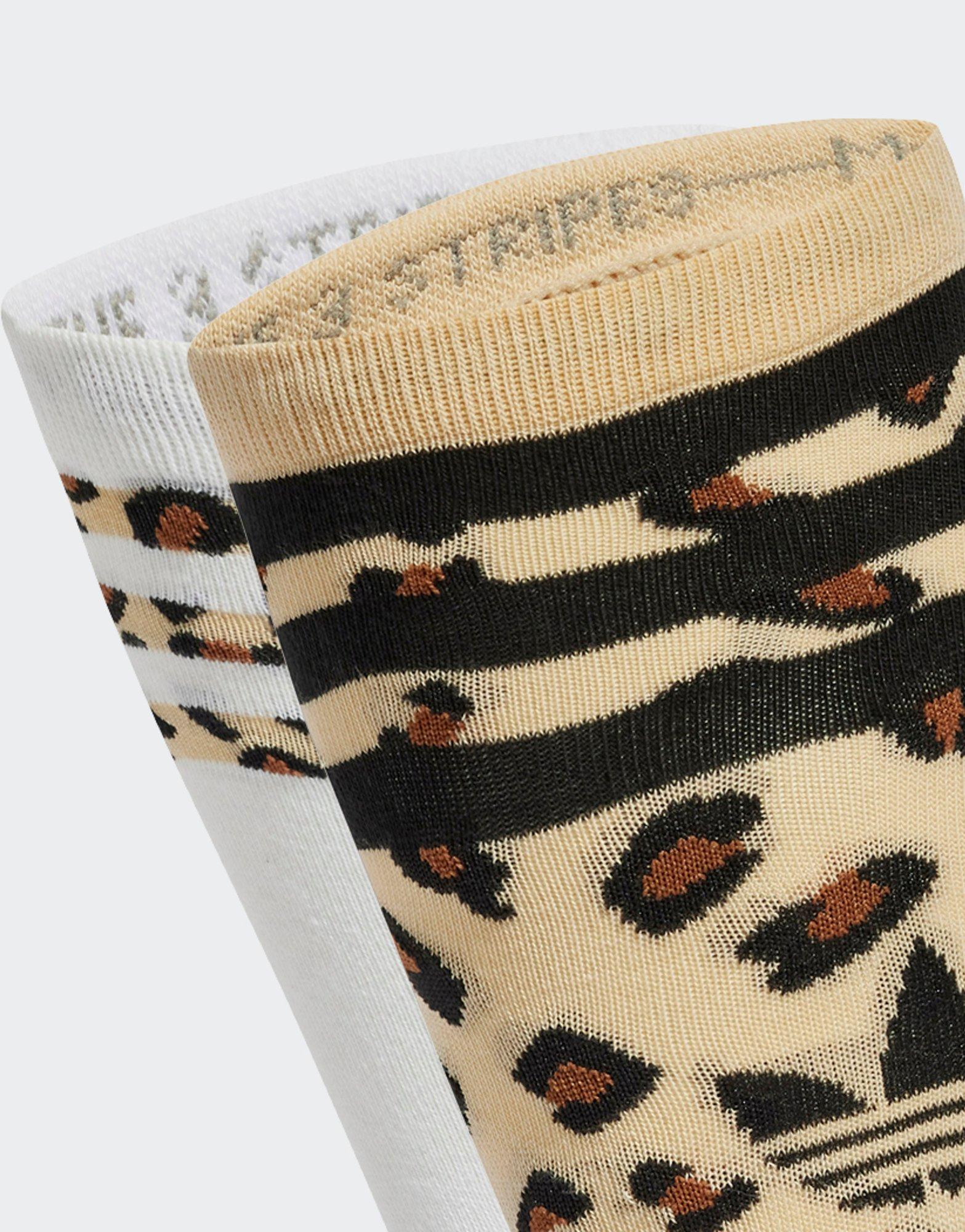 adidas Leopard Crew Socken, 2 Paar Leopard Print
