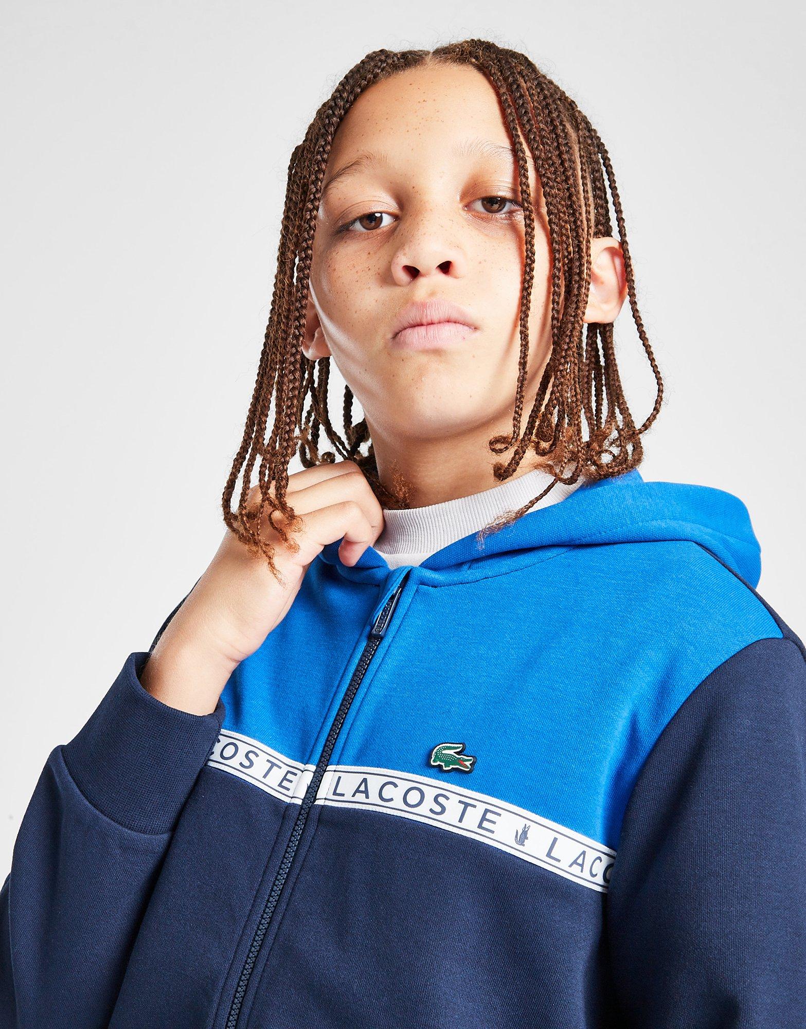 Lacoste Tape Zip Hoodie Kinder