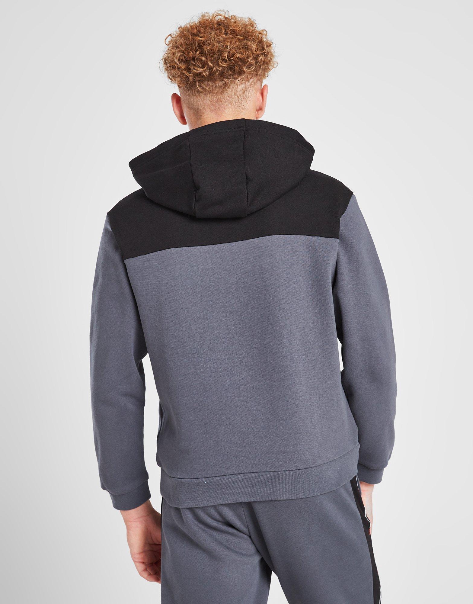 EA7 Emporio Armani Tape Hoodie mit Viertelreißverschluss Kinder