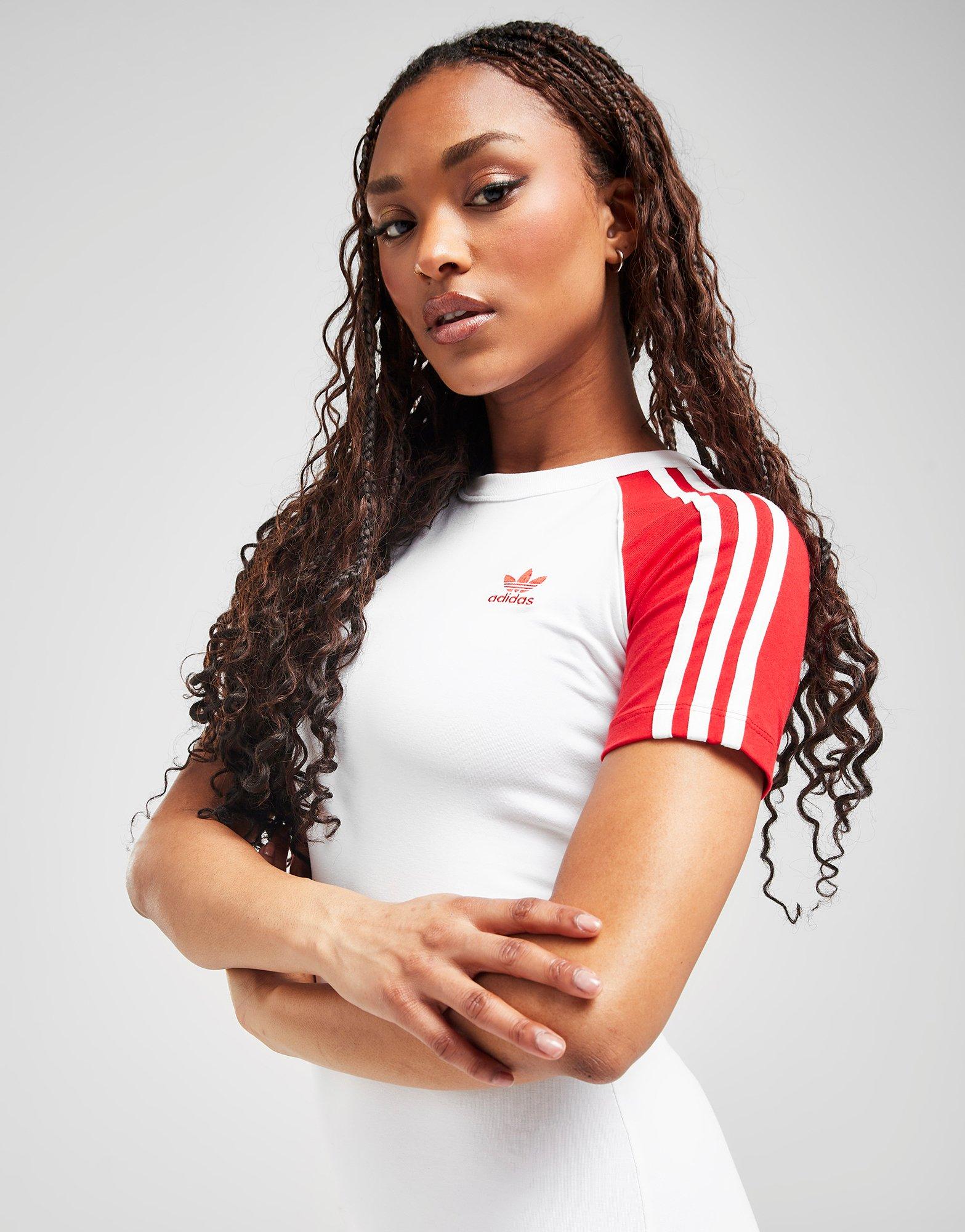 adidas Originals Adicolor 3-Streifen Raglan Short Sleeve Kleid