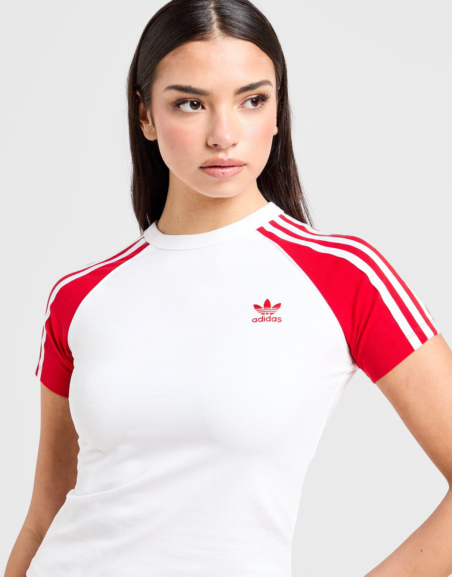 adidas Originals Adicolor 3-Streifen Raglan Slim T-Shirt