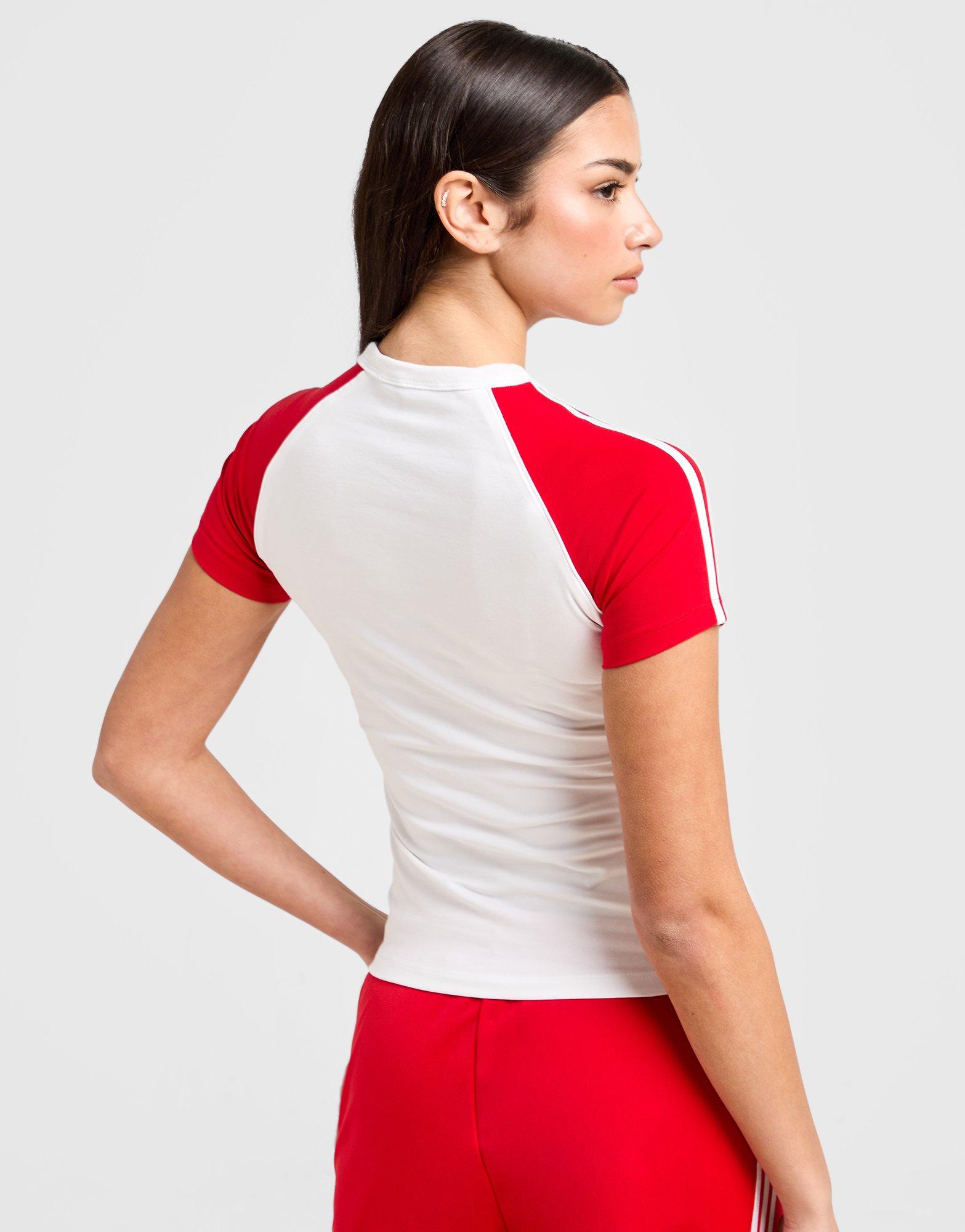adidas Originals Adicolor 3-Streifen Raglan Slim T-Shirt