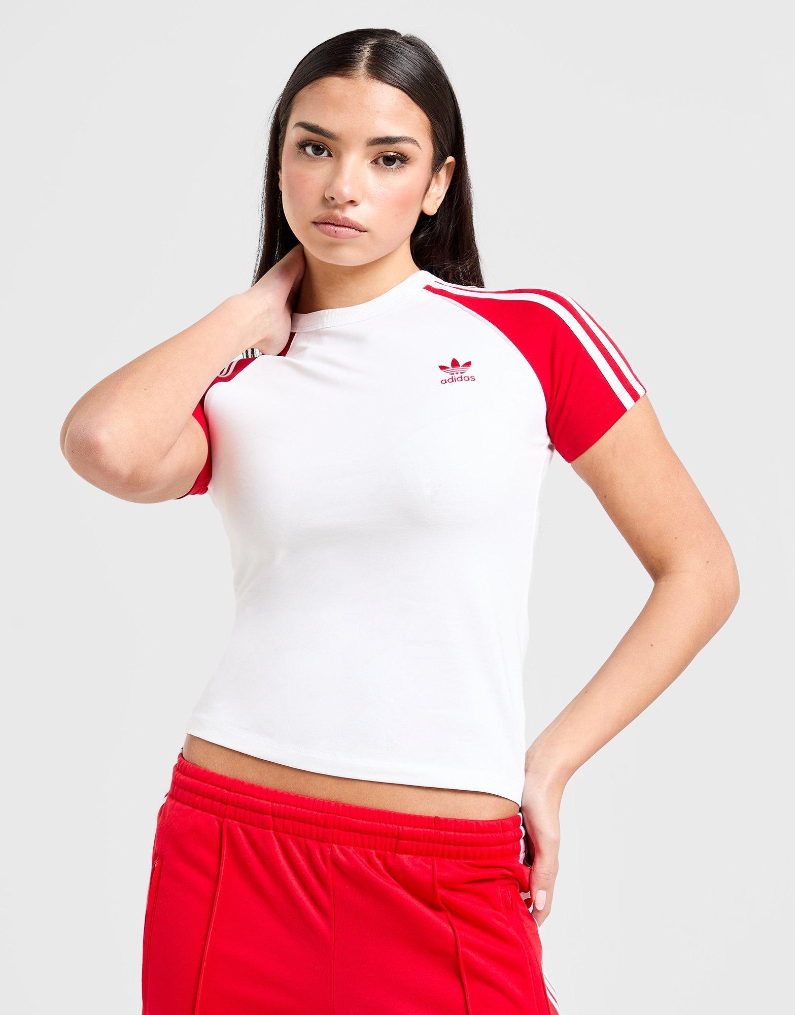 adidas Originals Adicolor 3-Streifen Raglan Slim T-Shirt