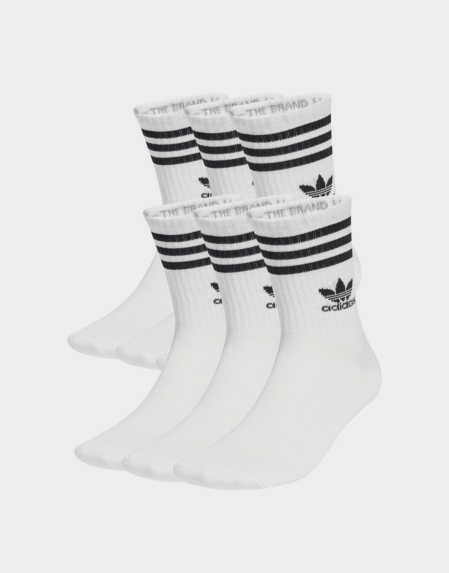adidas 3-Streifen Crew Socken, 6 Paar
