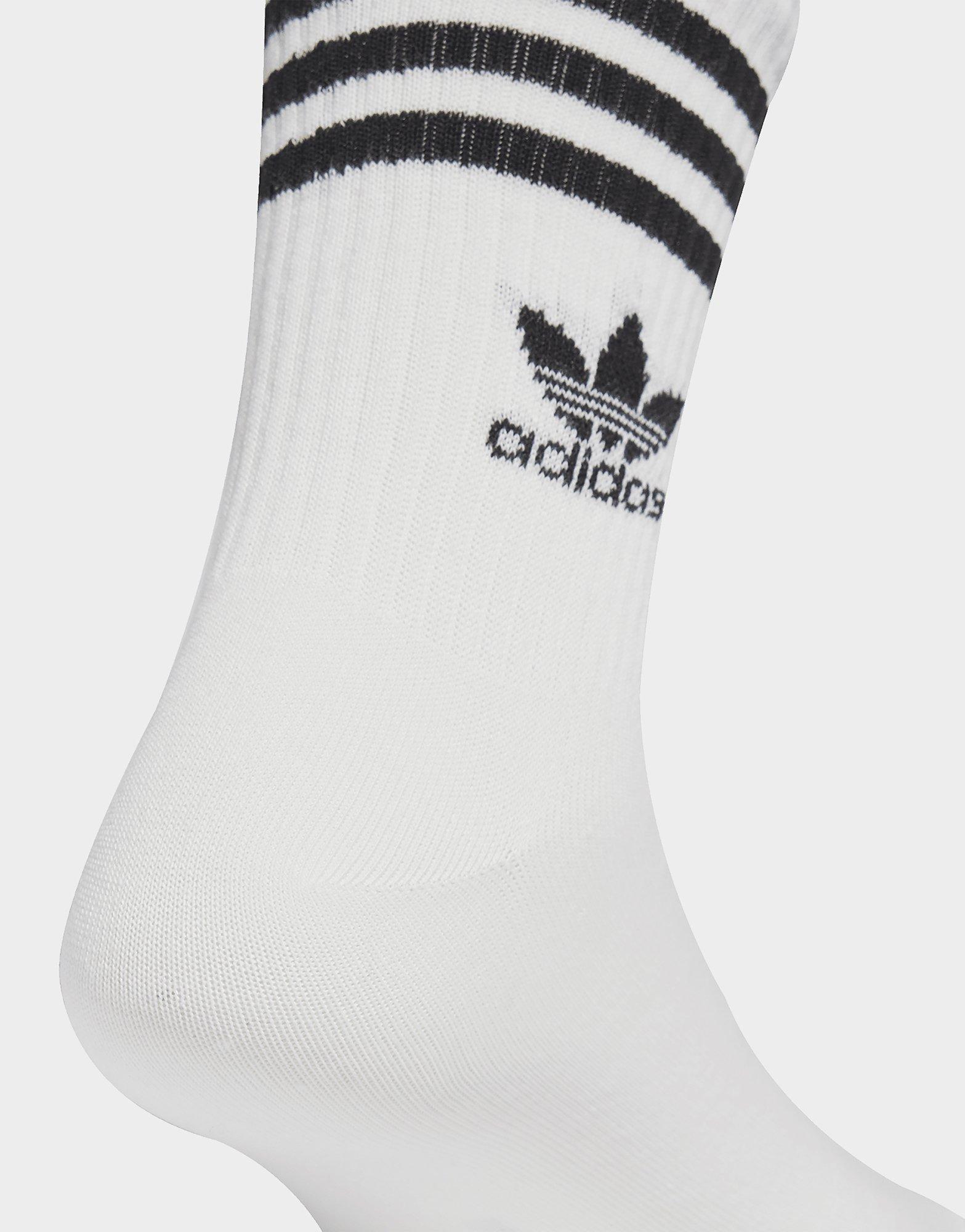 adidas 3-Streifen Crew Socken, 6 Paar