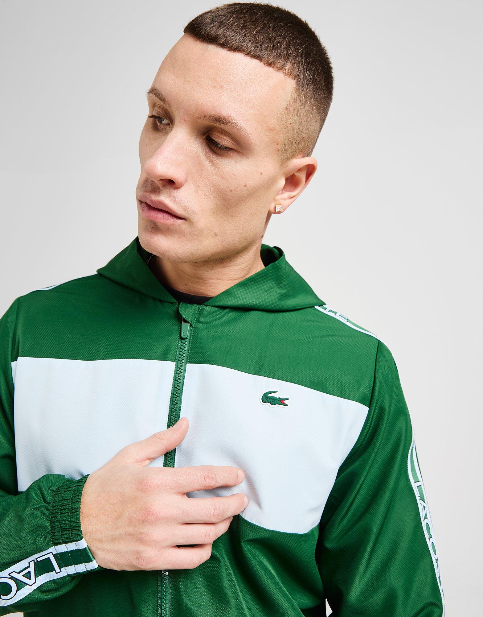 Lacoste Colour Block Taffeta Full Zip Hoodie
