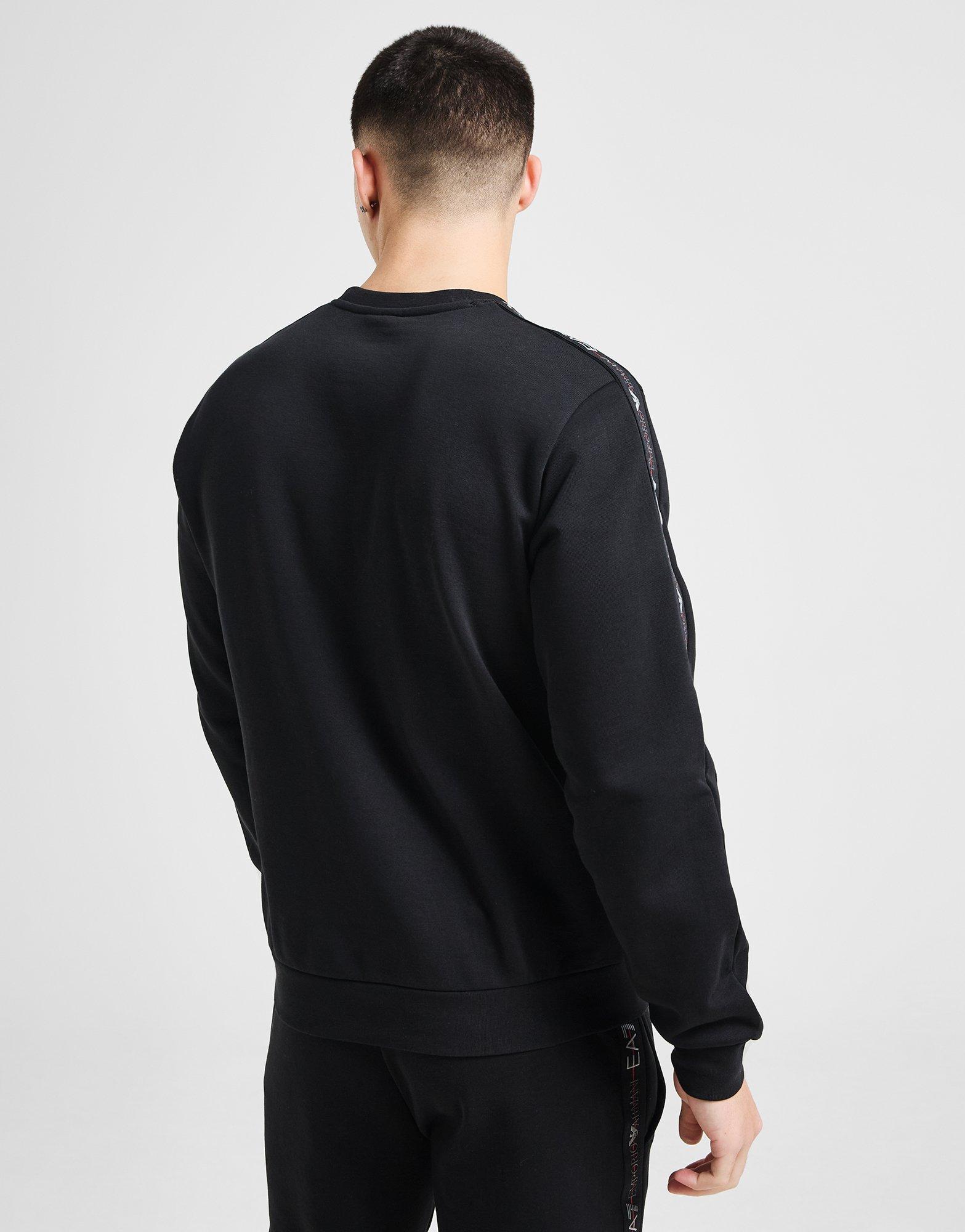 EA7 Emporio Armani Tape Large Logo Crew Sweatshirt