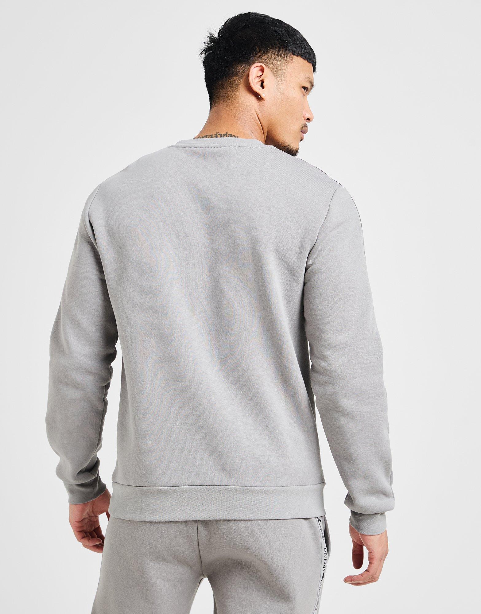 EA7 Emporio Armani Tape Large Logo Crew Sweatshirt