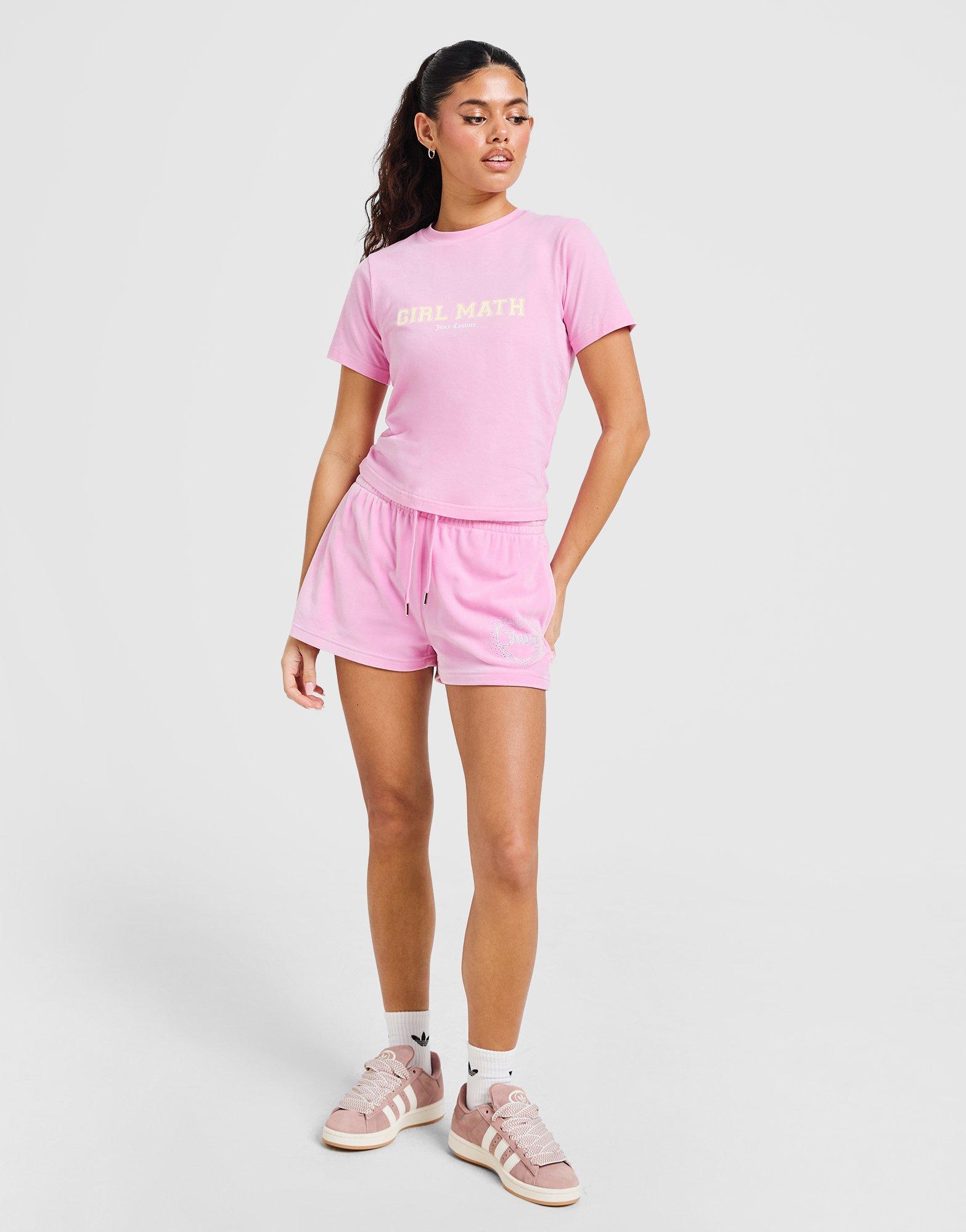 JUICY COUTURE Diamante Heart Logo Shorts