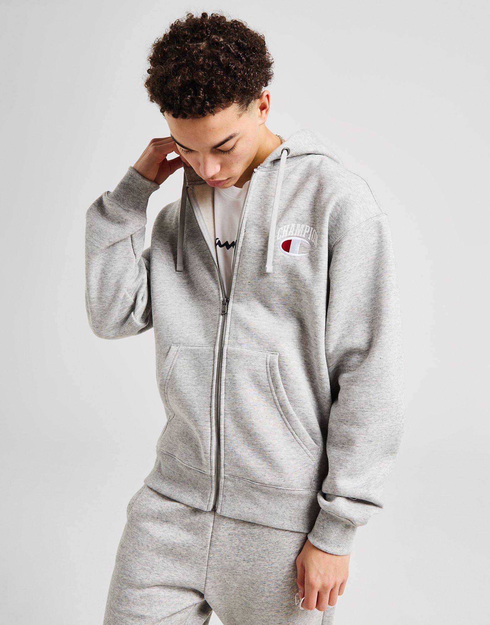 Champion Back Logo Zip Through Hoodie
