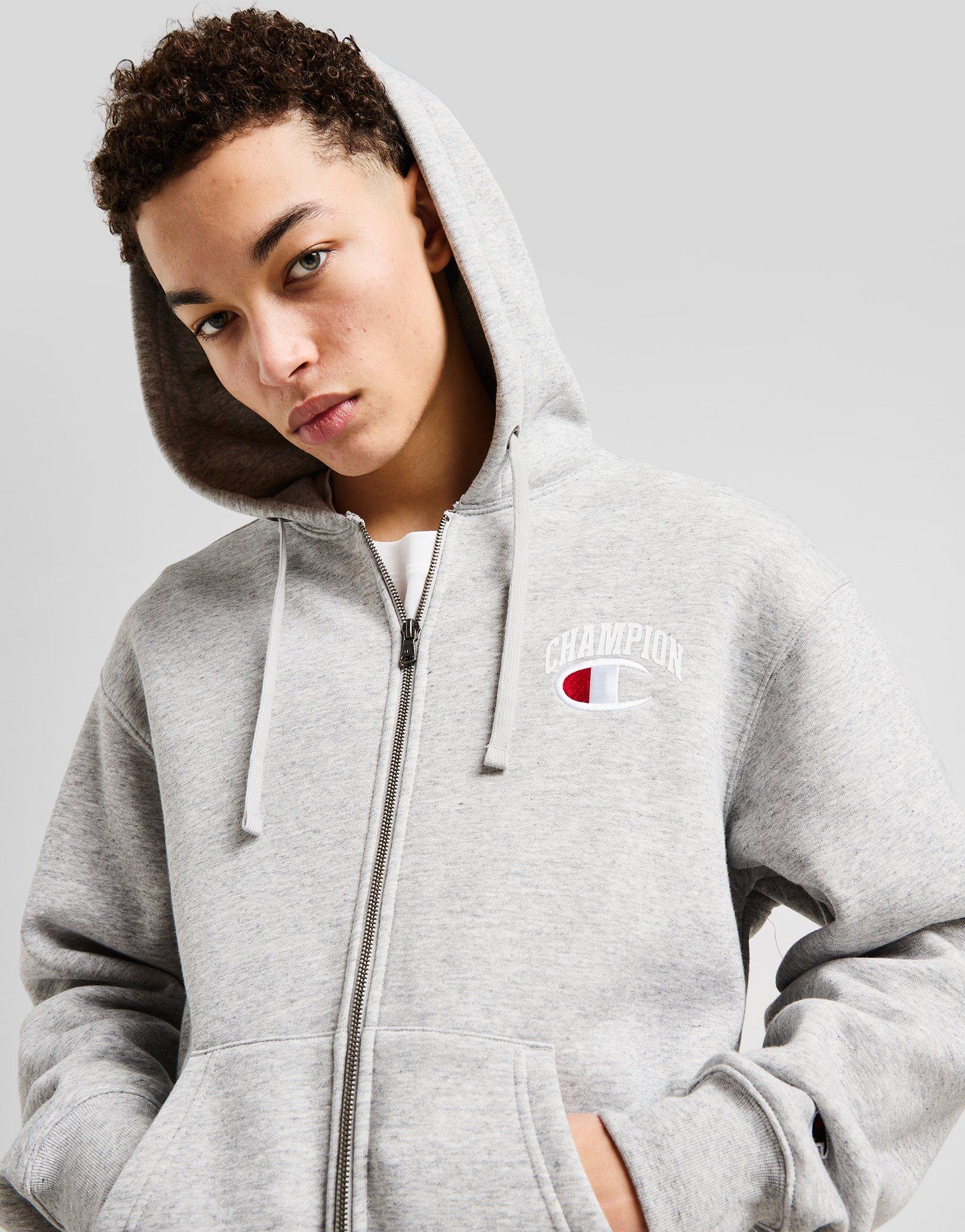 Champion Back Logo Zip Through Hoodie