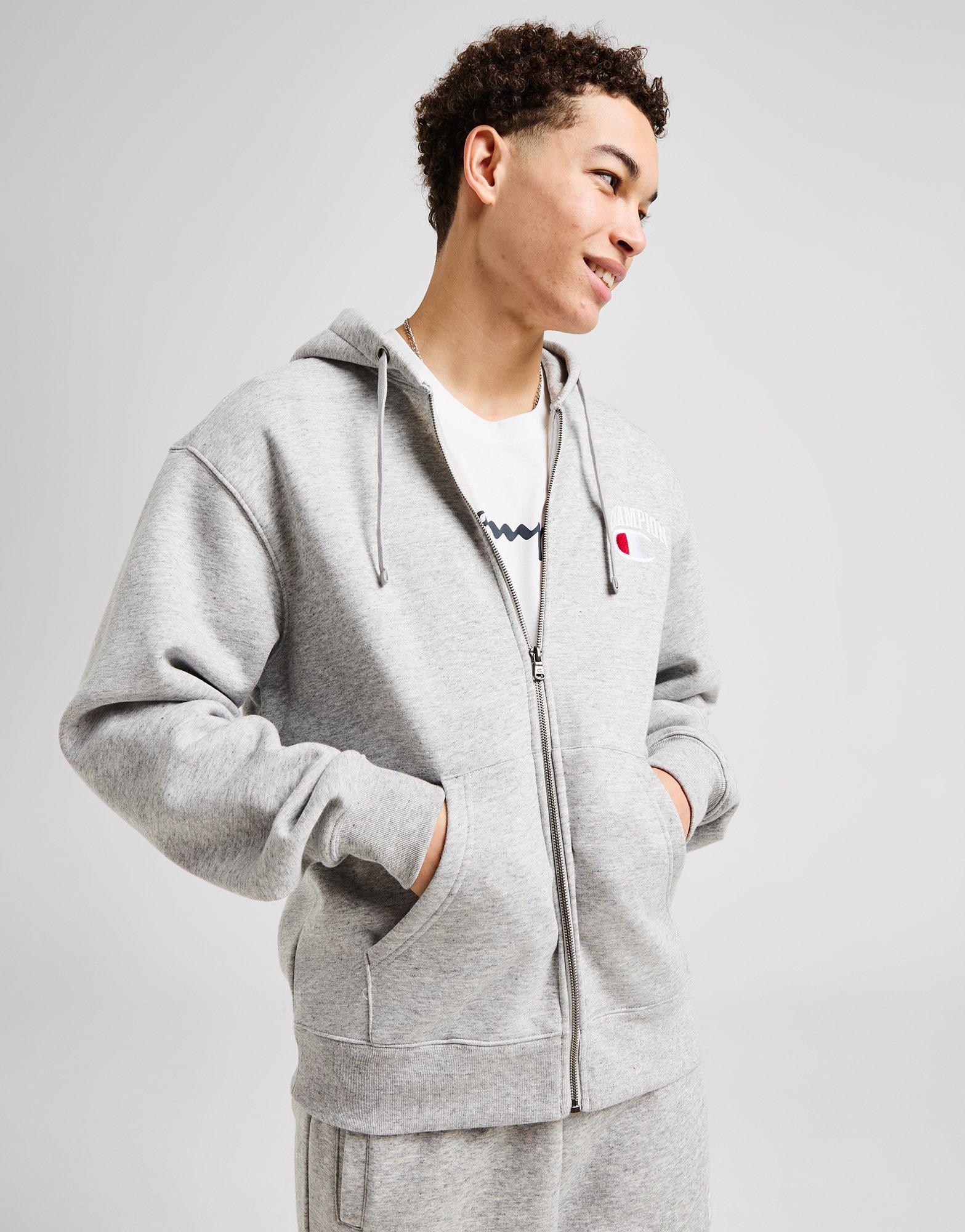 Champion Back Logo Zip Through Hoodie